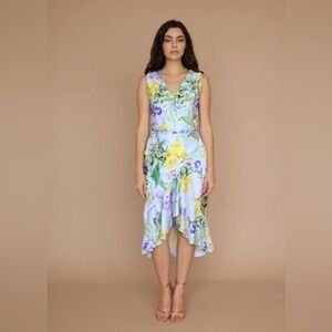 Vone Aini Floral Midi Dress size 2